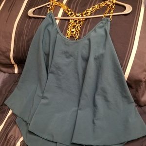 High low cropped top